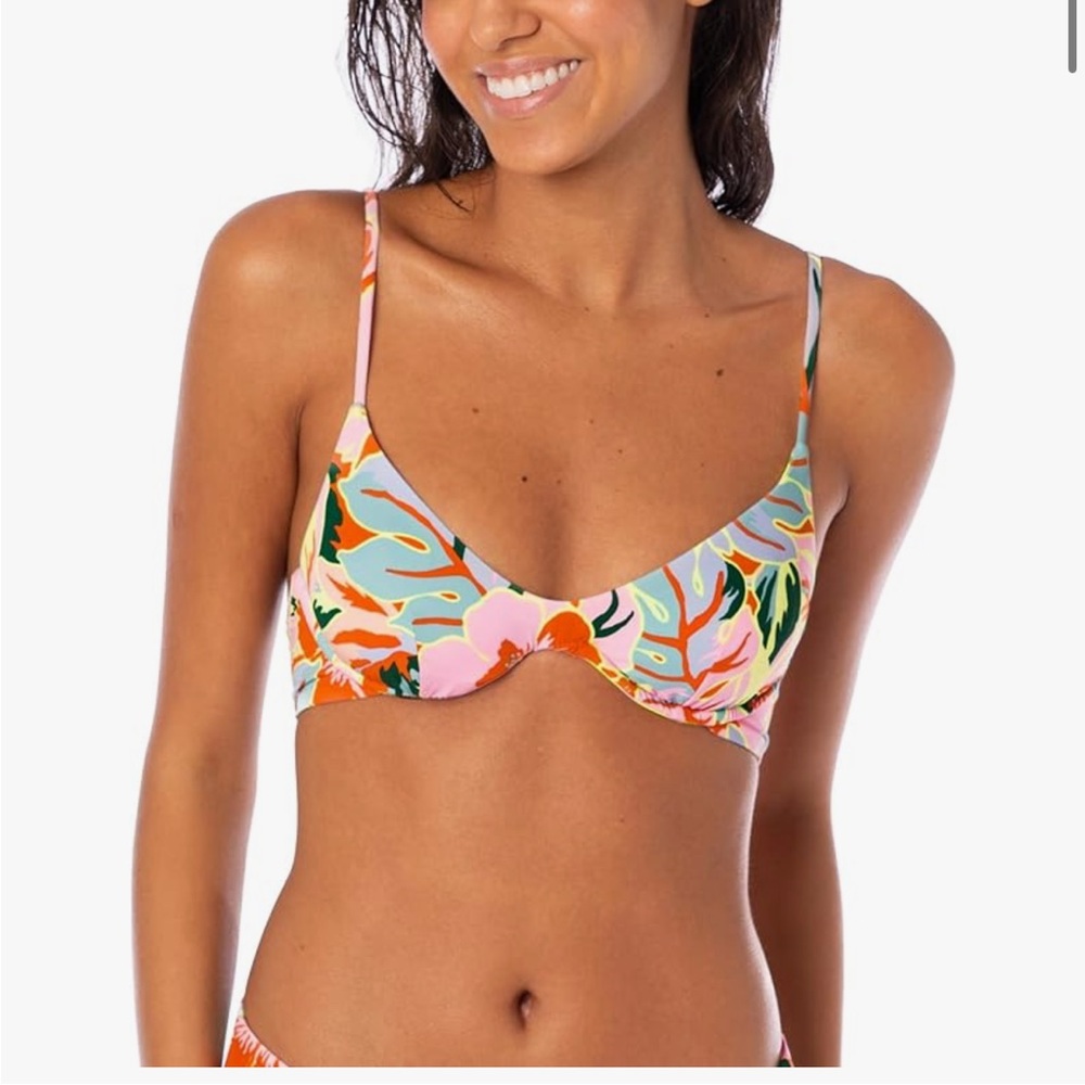 Maaji Neon Leafy Reversible Bikini Set